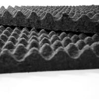 Bonded Acoustical Cotton (B.A.C.) Eggcrate Acoustical Panel