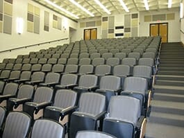 Fabric Wrapped Panels in Classroom