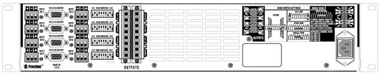 Back of 8 Channel Amplifier