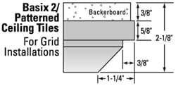 Basix 2/Patterned ceiling Tiles