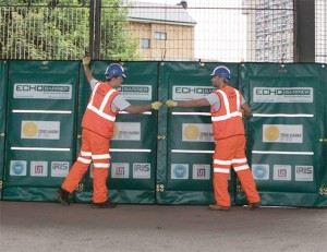 Installing Temporary Echo Barrier Panels